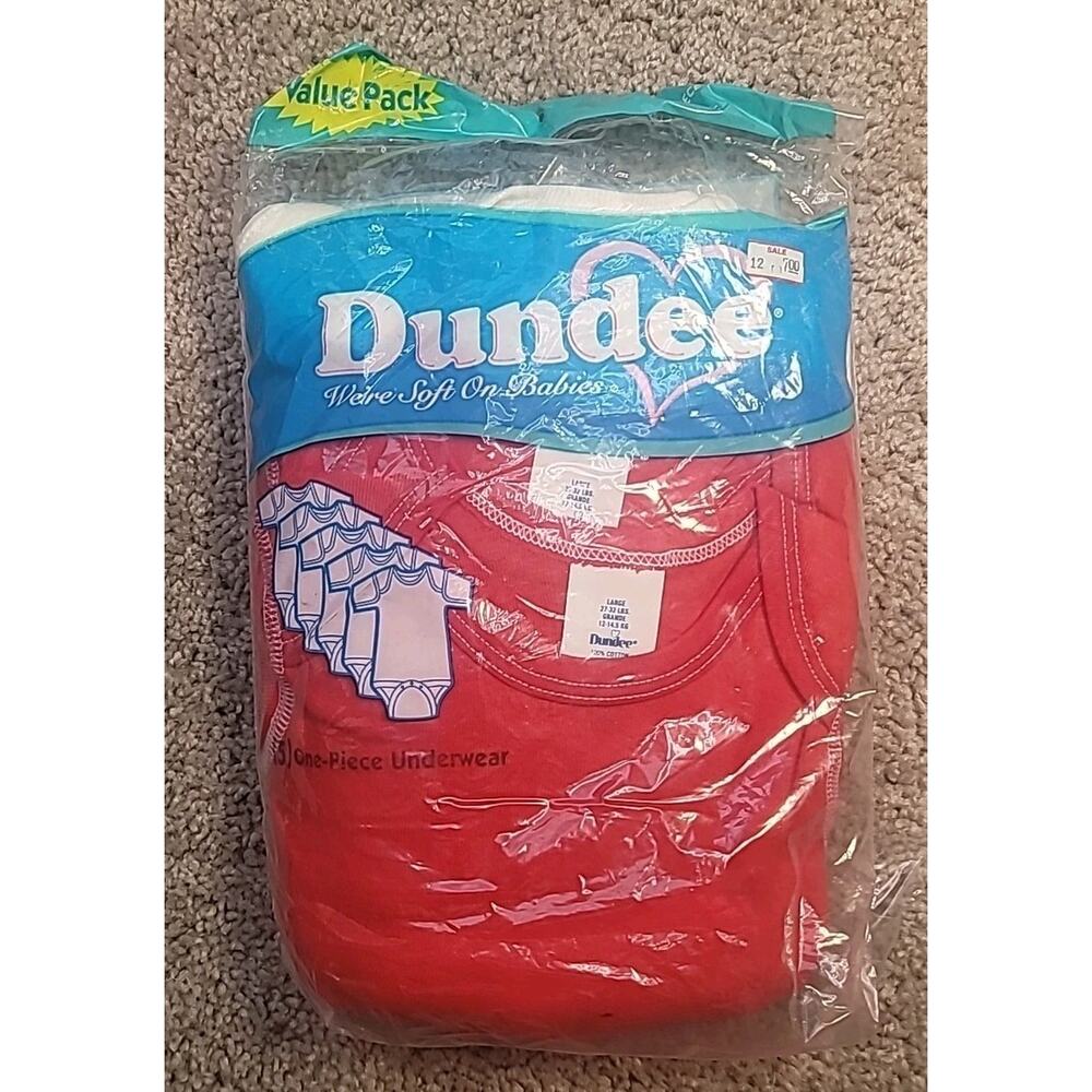 VTG 80s Dundee Babies Bodysuits NOS NIP Large